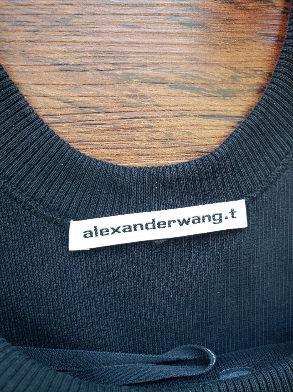 Alexander Wang T Black Ribbed Stretch Knit Maxi Dress Size S Designer Streetwear - Picture 3 of 9